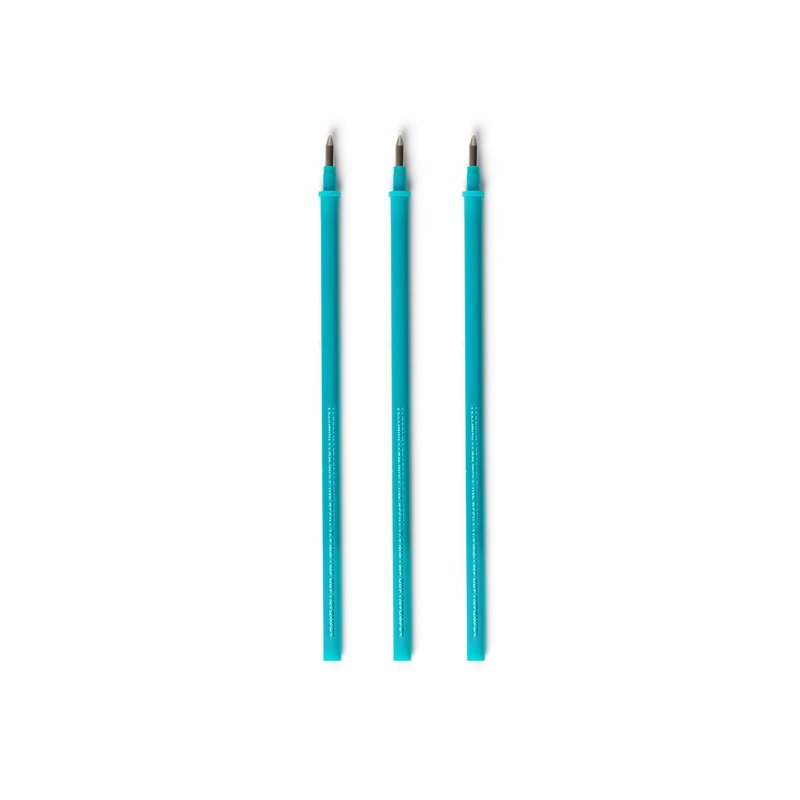 LEGAMI 3 Recharg. Stylo À Encre Gel - Erasable Pen Refills - Turquoise
