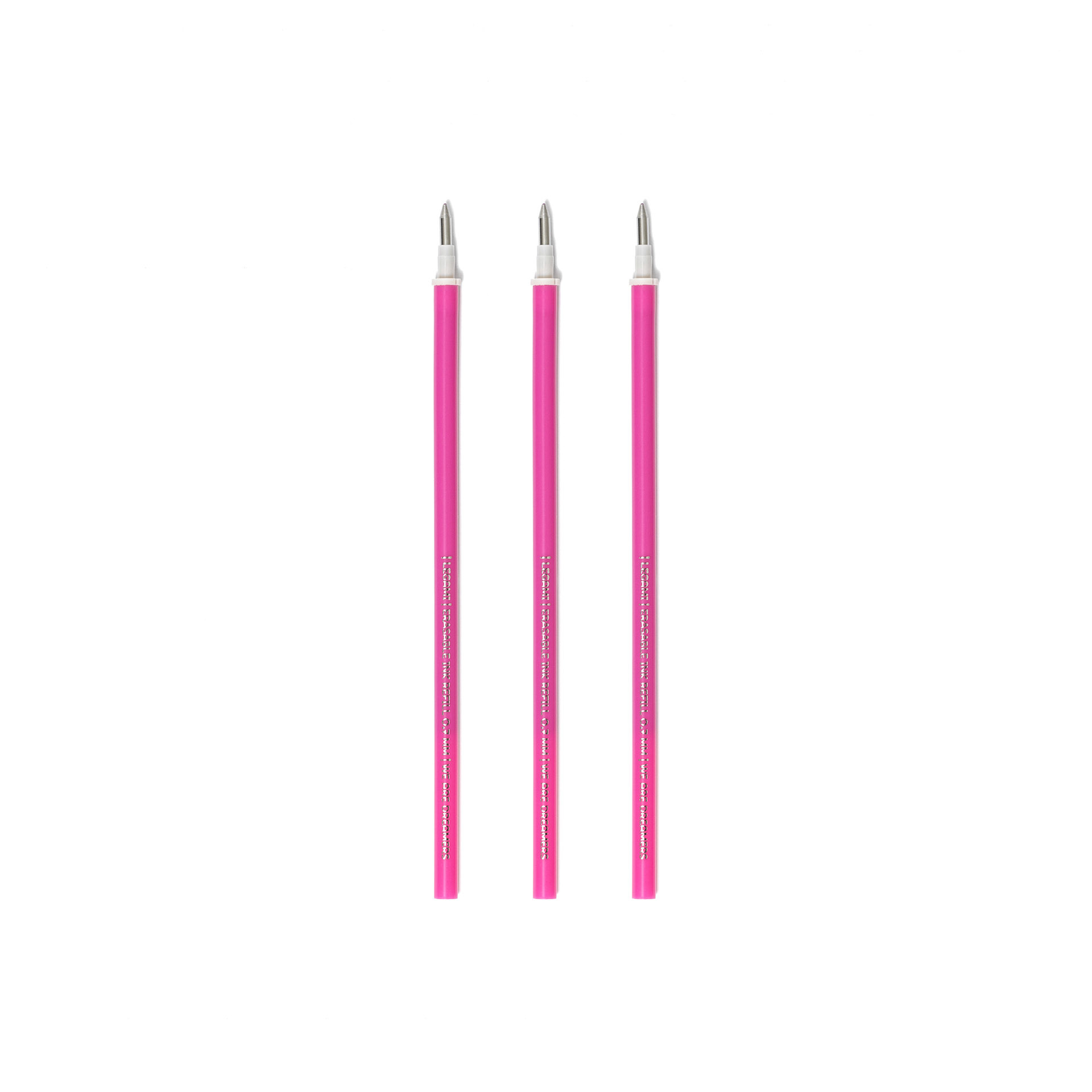 Recharge Stylo Effaçable - rose - Pack 3 Pcs