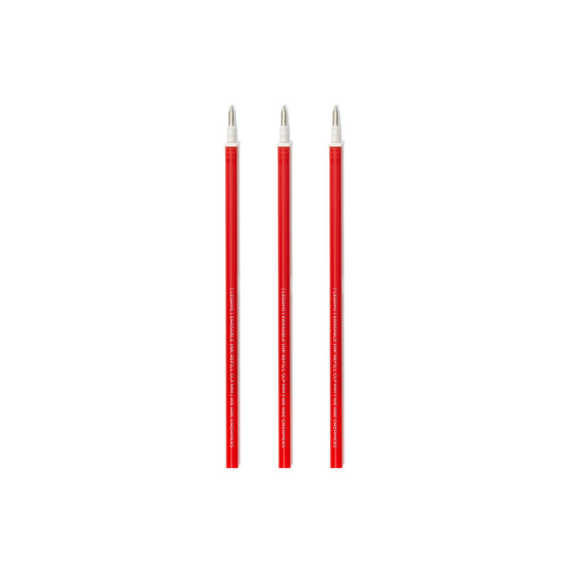 Legami - Pack de 4 recharges pour stylo effaçable - noir, rouge