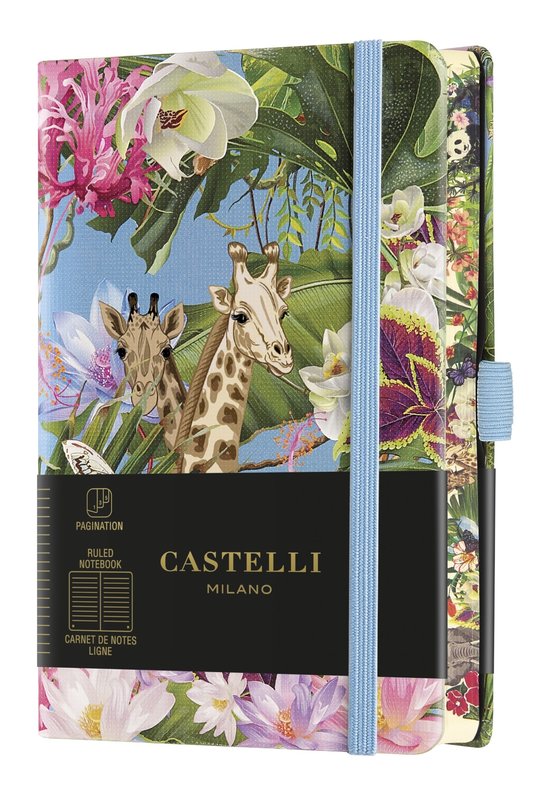 CASTELLI Notebook Eden Pocket Lined Giraffe