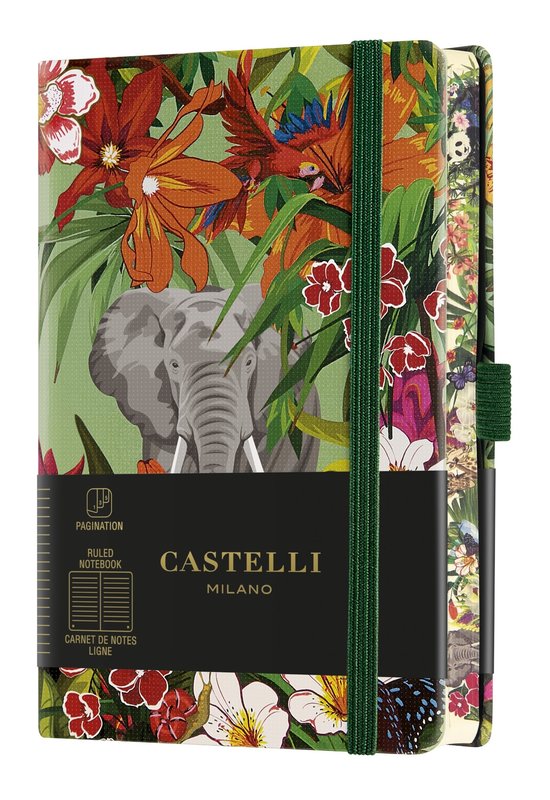 CASTELLI Carnet Eden Poche Ligné Eléphant