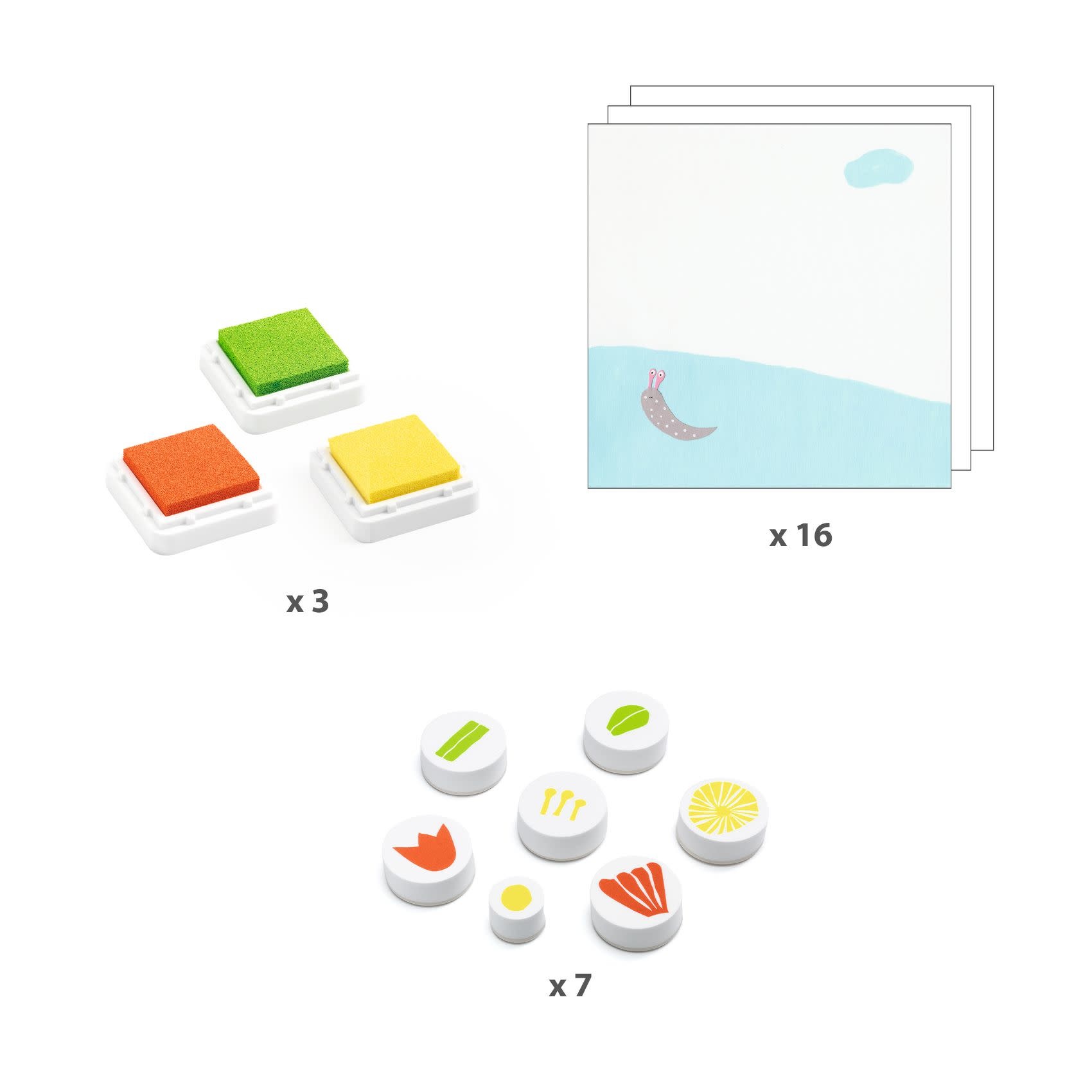 DJECO Tampons Avec Des Fleurs