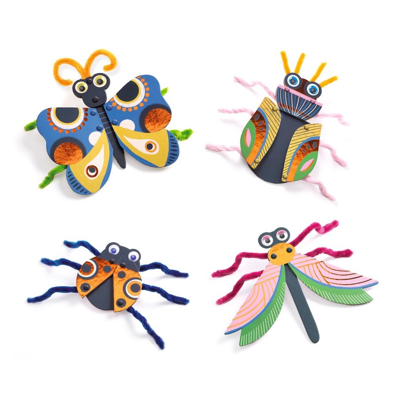 DJECO Beasts in thread caterpillars