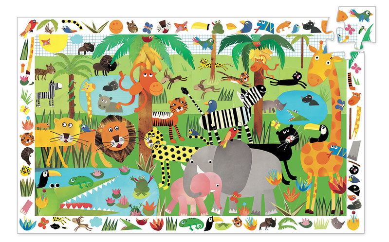 DJECO Observation Puzzles The Jungle - 35 pcs