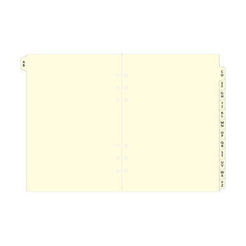 FILOFAX Pocket refill Index Az 2 Letters Cream