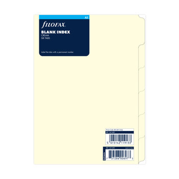 FILOFAX Index Vierge Creme A5