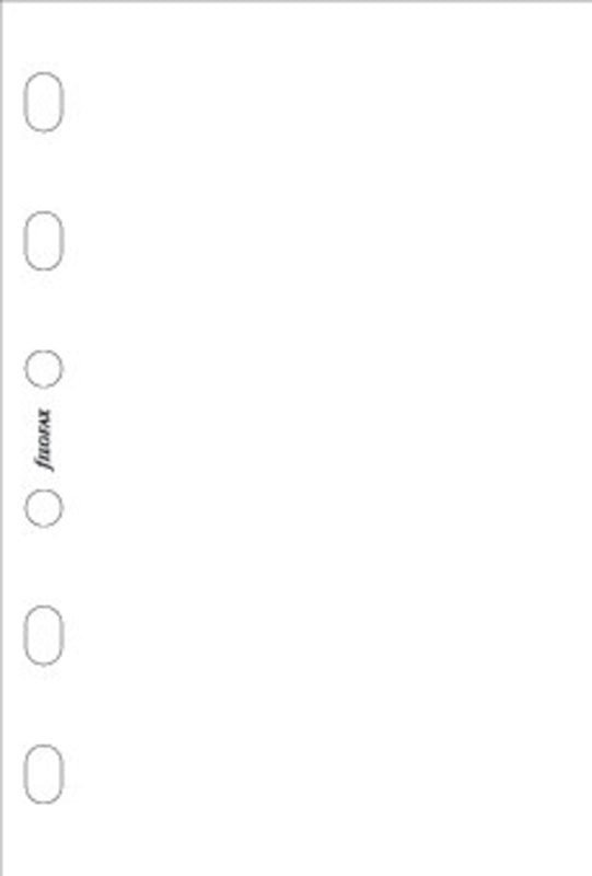 FILOFAX Pocket Refill Plain White