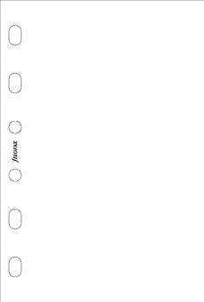 FILOFAX Feuilles de notes unies coloris blanc Pocket