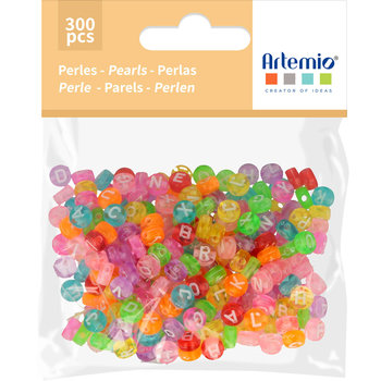 ARTEMIO 300 Beads Dia.7Mm Alpha Coul. Transp.