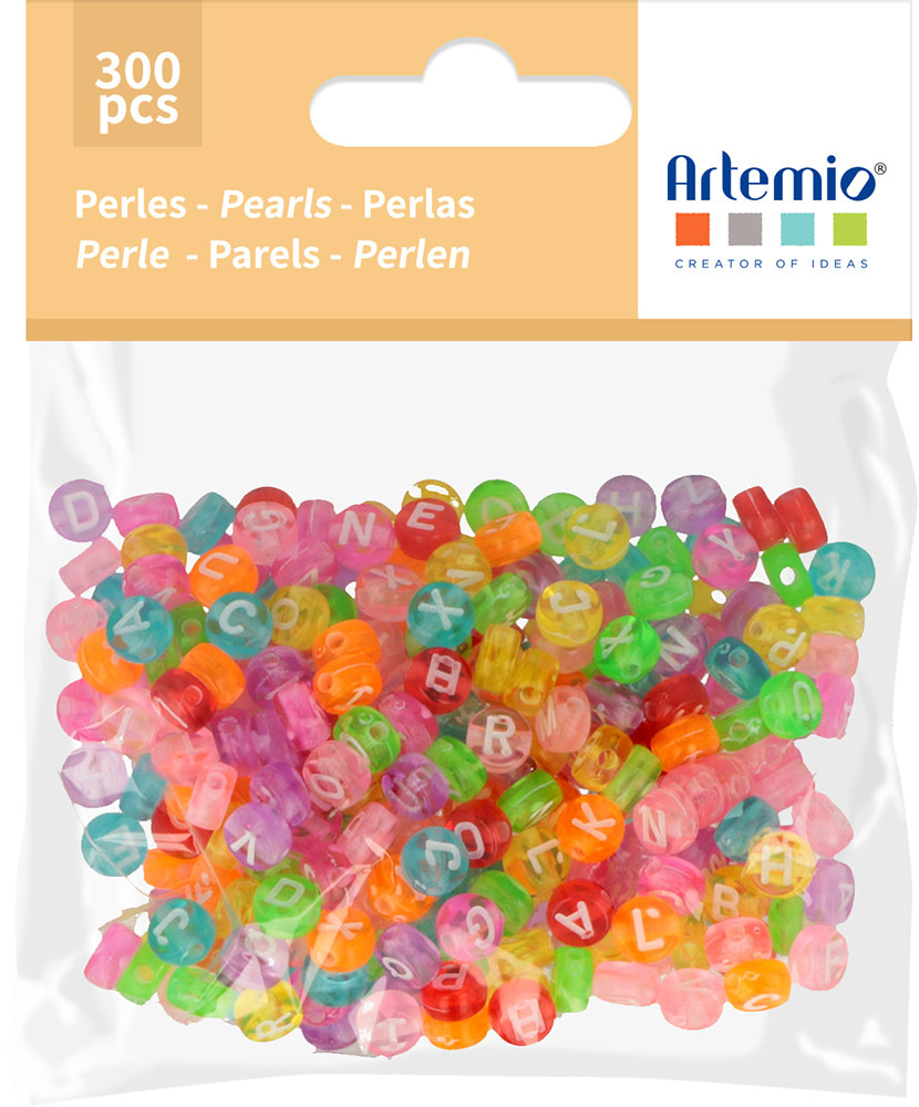 ARTEMIO 300 Perles Dia.7Mm Alpha Coul. Transp.