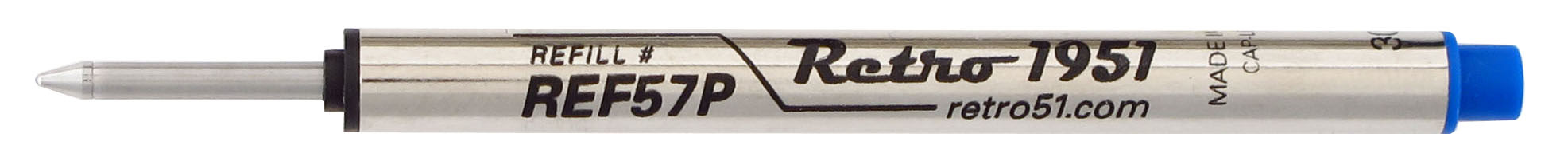 RETRO 51 Tornado Capless Rollerball Refills  Individual Capless Rollerball Blue