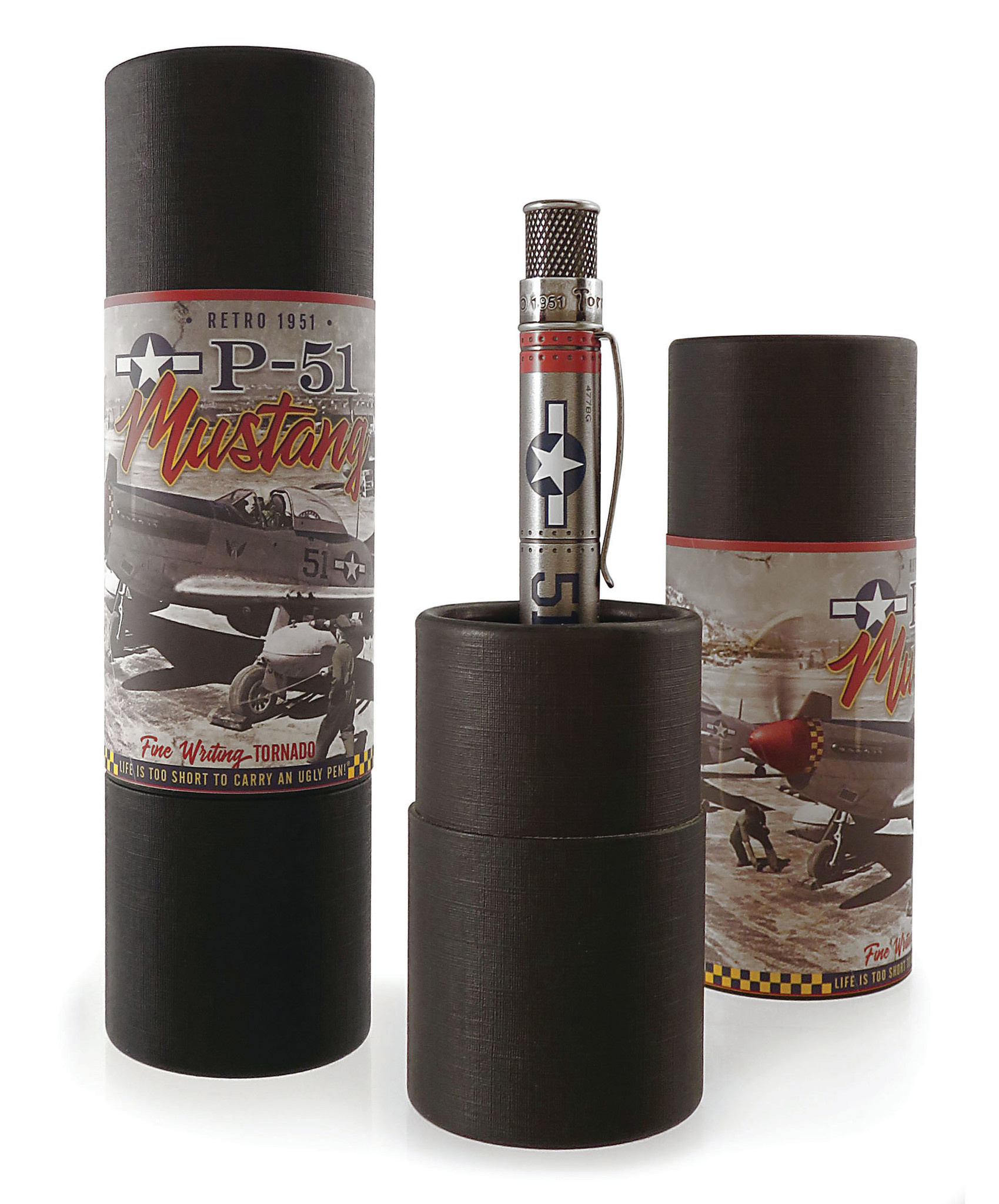 RETRO 51 Tornado Stylo Roller Vintage P51 Mustang