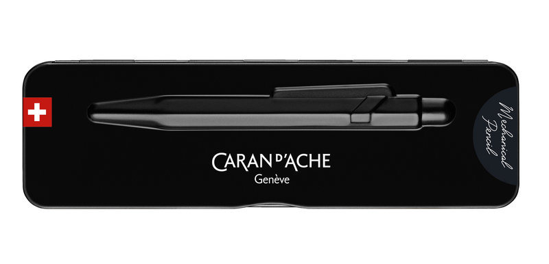 CARAN D'ACHE Porte-mine 0,7mm 844 Black Code avec étui slimpack