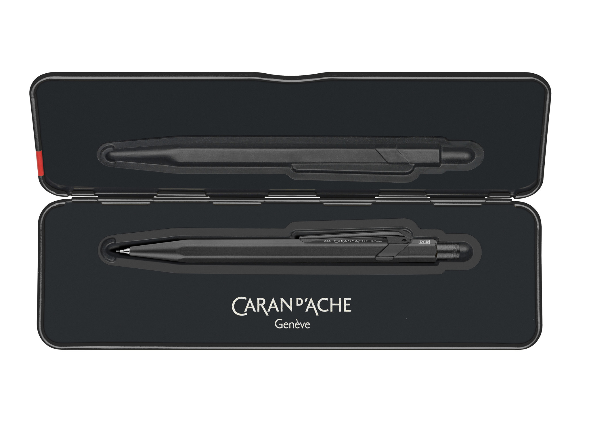 CARAN D'ACHE Porte-mine 0,7mm 844 Black Code avec étui slimpack
