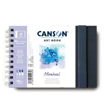 CANSON Art Book Spirale Petit Cote 24Fl/48P Montval® A5 300G Paysage