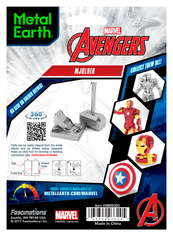 METAL EARTH Maquette Avengers - Marteau de Thor (7,5x4,5x7,8cm)