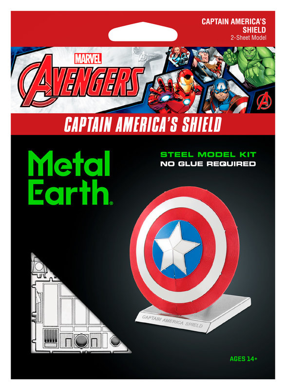 METAL EARTH Maquette Avengers - Bouclier Captain America (5,8x3,5x5,3cm)