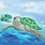 OZ Diamond embroidery card kit 18x18cm Turtle