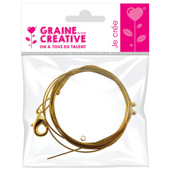 GRAINE CREATIVE Necklace Wires 0.4 Mm 80 Cm Gold