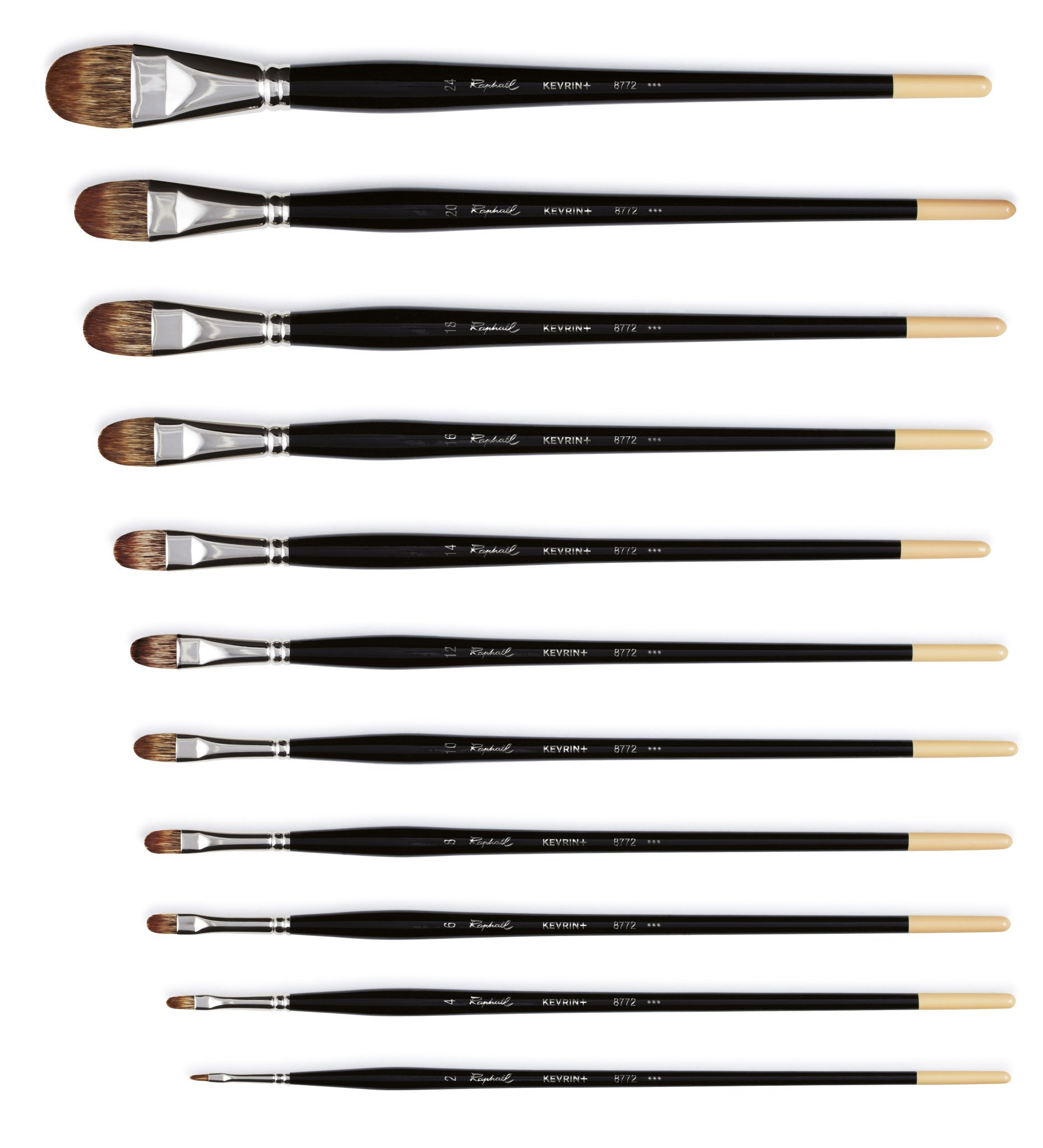 RAPHAEL Brosse Huile Kévrin N°8 Usée bombée
