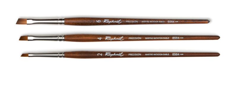 RAPHAEL Precision Watercolor Brush N°4 Beveled