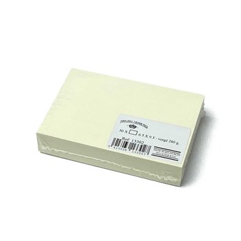 CROWN MILL 50 Cartes 6,5X9,5 Vergé Crème 280 G.