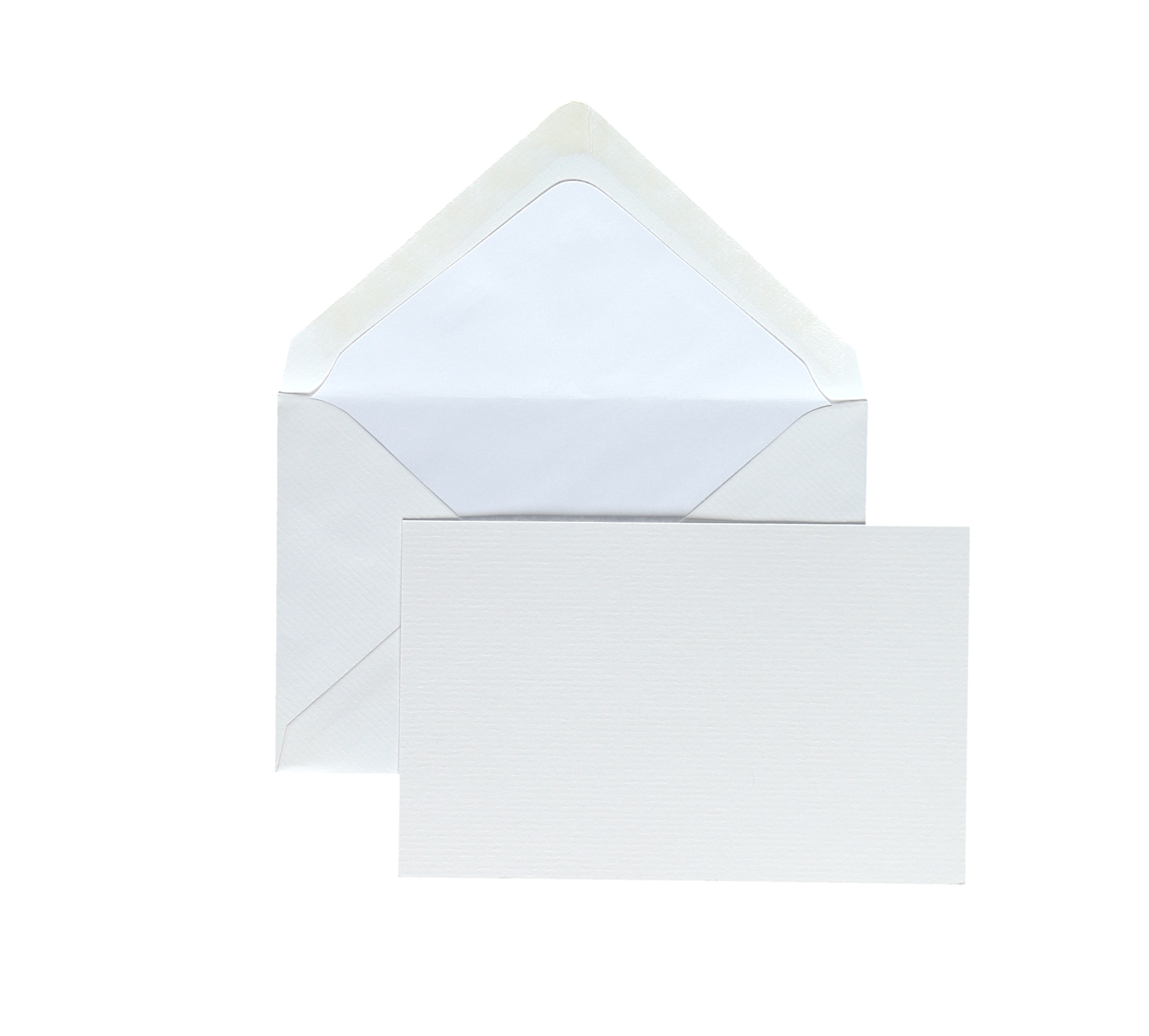 CROWN MILL 15 Cartes 8.5X13.5 / 15 Env. 9,0X14,0 Dbl Blc Vergé Blanc 280 G.