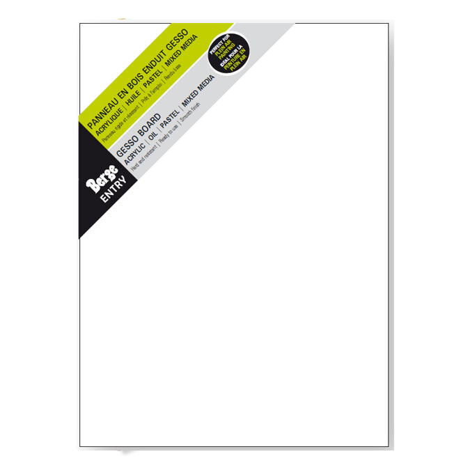 BERGE Panneau bois enduit gesso 41x33cm