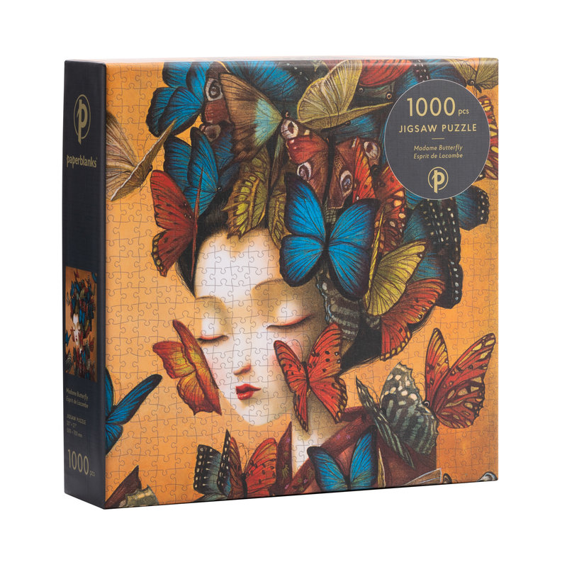 PAPERBLANKS Puzzles 1 000 pièces Madame Butterfly