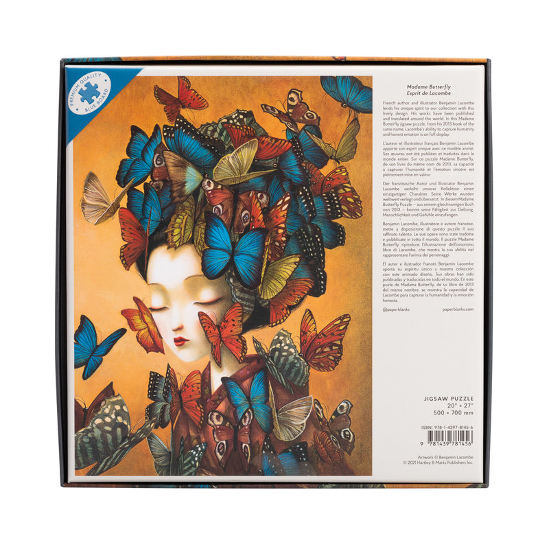 PAPERBLANKS Puzzles 1 000 pièces Madame Butterfly