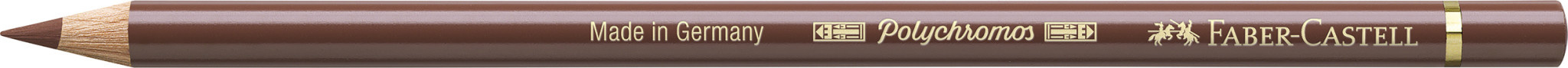FABER CASTELL Crayon de couleur Polychromos 283, terre de sienne brûlée