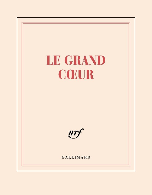 GALLIMARD Carnet Carre Ligne "Le Grand Cœur"