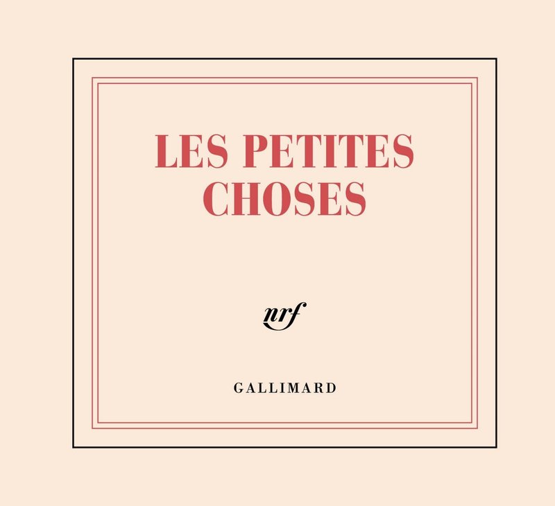 GALLIMARD Mini Bloc pages blanches détachables "Les Petites Choses"