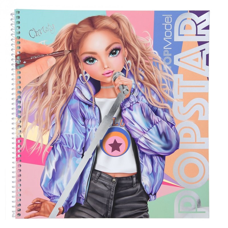 TOP MODEL Album à colorier Create your POPStar