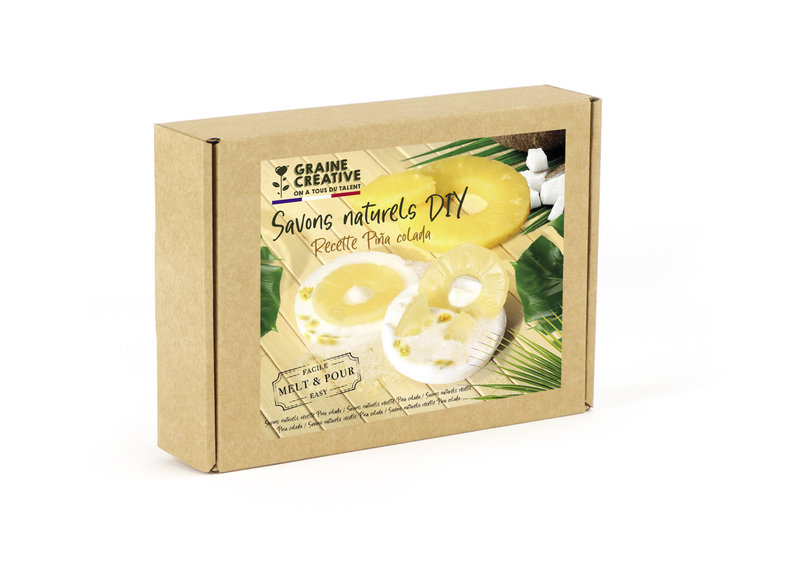 GRAINE CREATIVE Kit Savon Naturel Pina Colada 196 X 144 X 45 Mm