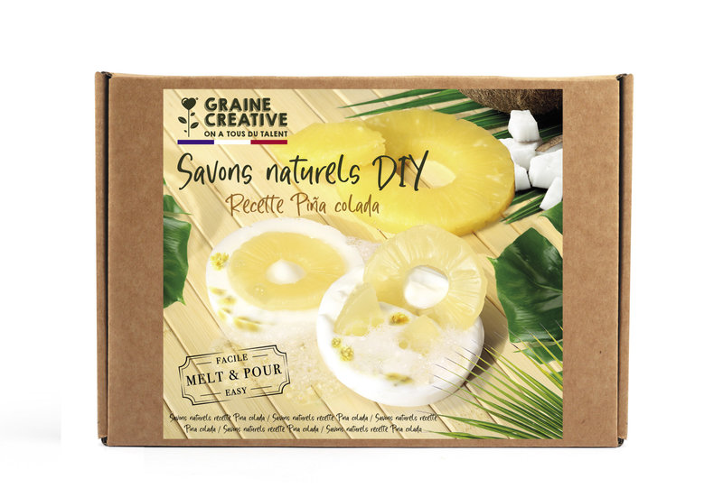 GRAINE CREATIVE Kit Savon Naturel Pina Colada 196 X 144 X 45 Mm