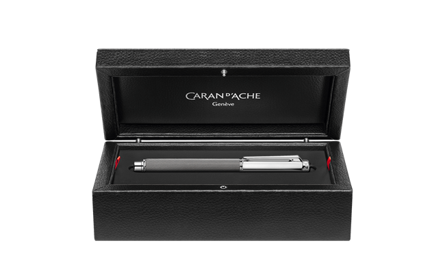CARAN D'ACHE Stylo Bille Varius Ivanhoë Argenté Rhodié