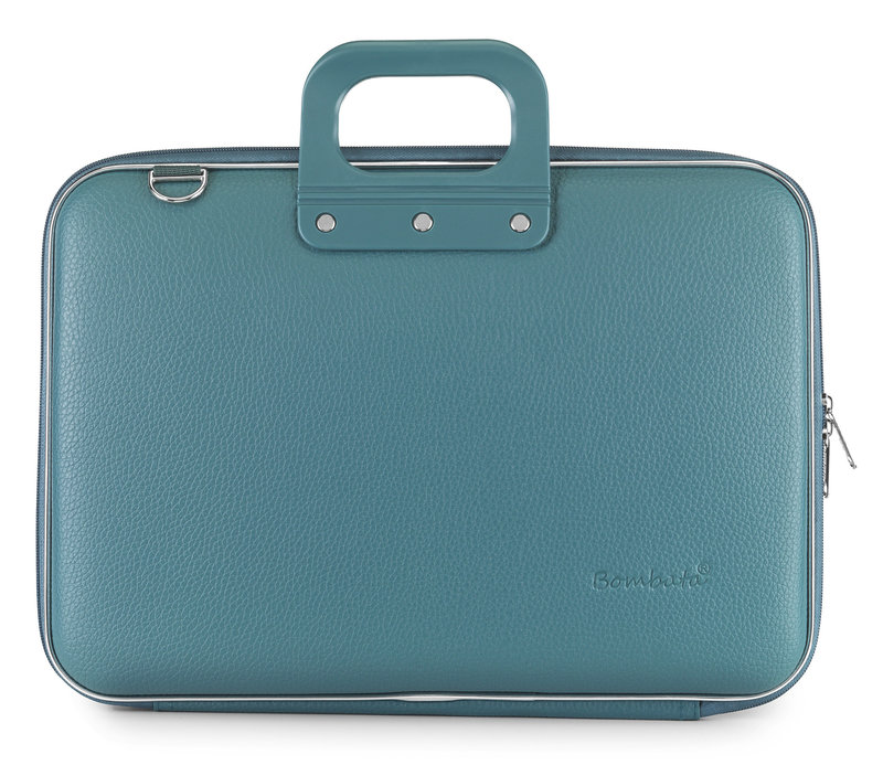 BOMBATA Classic Bombata Vinyl Briefcase 15" Petroleum Blue