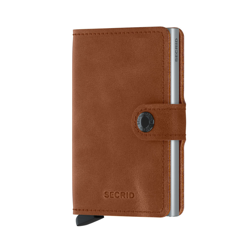 SECRID Miniwallet Vintage Cognac-Silver