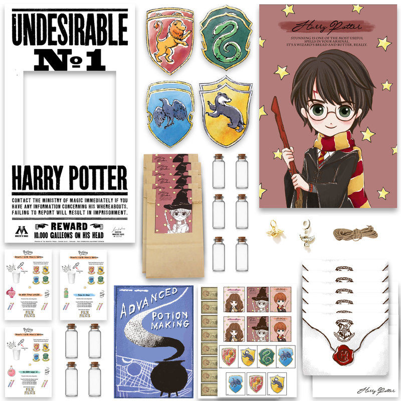 L'anniversaire Harry Potter de Leane (10 ans) 1/4 : les invitations -  PeggyCrea