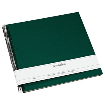 SEMIKOLON Album photos spiralé Economy Large Vert Forest pages crème 34,5x33,2cm