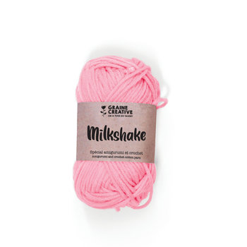 GRAINE CREATIVE Fil De Coton Rose 27G Env 55M - Amigurumi Milkshake