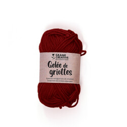GRAINE CREATIVE Fil De Coton Bordeaux 27G Env 55M - Amigurumi Gelée De Griottes
