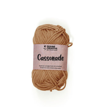 GRAINE CREATIVE Fil De Coton Camel 27G Env 55M - Amigurumi Cassonade