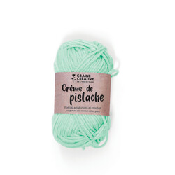 GRAINE CREATIVE Fil De Coton Vert Clair 27G Env 55M - Amigurumi Crème De Pistache