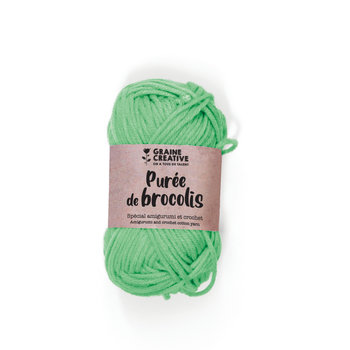 GRAINE CREATIVE Apple Green Cotton Thread 27G approx 55M - Amigurumi Broccoli Puree