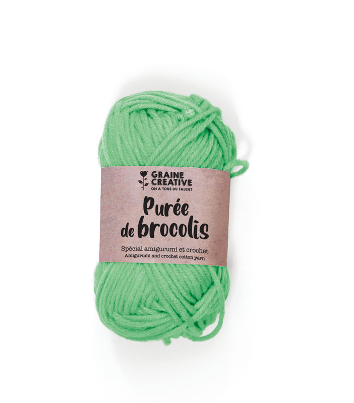 GRAINE CREATIVE Apple Green Cotton Thread 27G approx 55M - Amigurumi Broccoli Puree