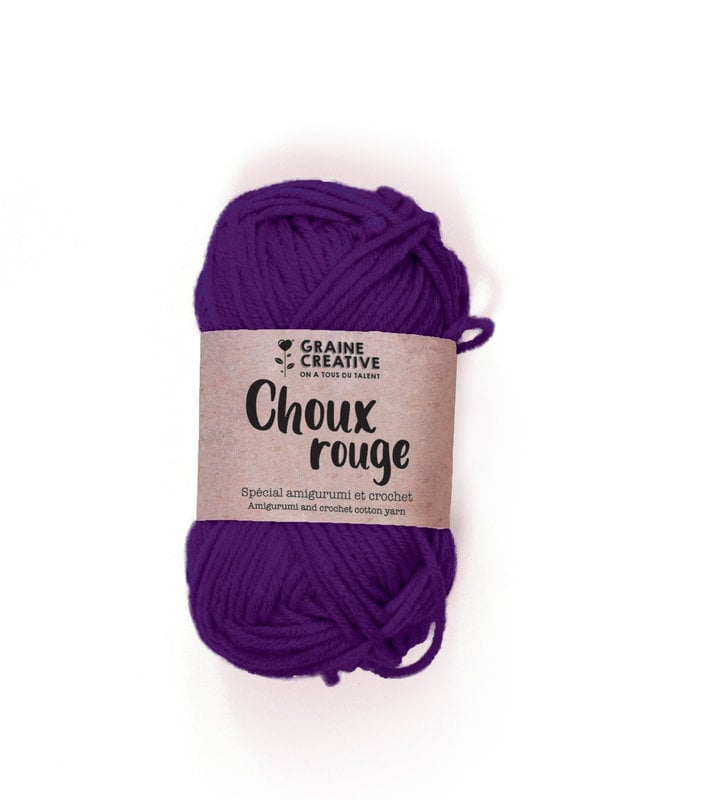 GRAINE CREATIVE Purple Cotton Thread 27G approx 55M - Amigurumi Red Cabbage