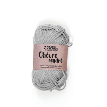 GRAINE CREATIVE Fil De Coton Gris Clair 27G Env 55M - Amigurumi Chevre Cendre chevre