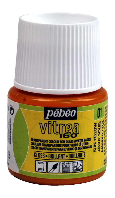 PEBEO Vitrea 160 Brillant 45 Ml Jaune Soleil